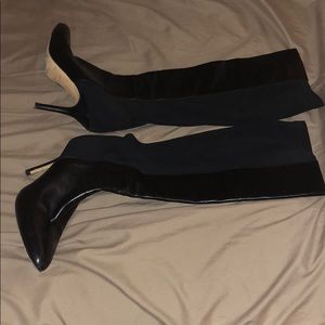 Jimmy Choo black leather boots